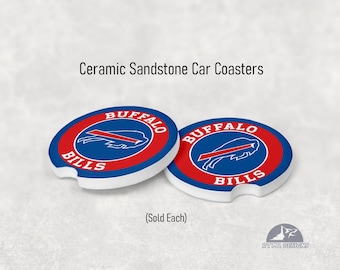 Buffalo Bills - Ceramic Car Coaster (Single Pack Add-On) No shipping included.