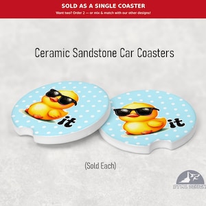 Duck It - Ceramic Car Coaster (Single Pack)