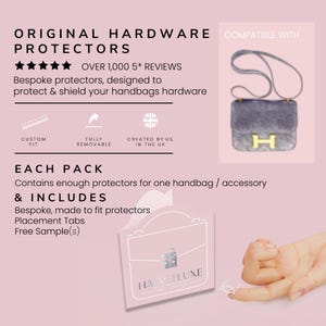 Constance 18 Set Clear Luxury Hardware Protectors | Protect your accessories against scratches & scratches Keep your accessories looking new