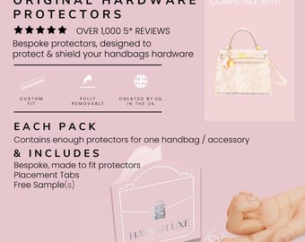 Kelly 25 Hardware Protectors | Clear Luxury Accessory Protection