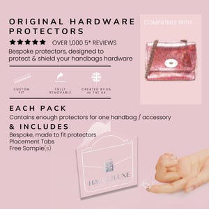 Full Regular/Med Lily Set Clear Luxury Hardware Protectors | Protect your accessories against scratches&scuffs Keep your accessories looking