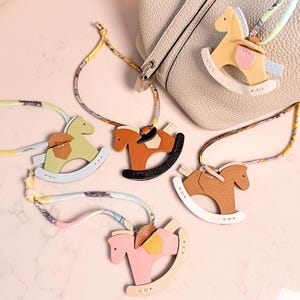 Équestre Leather Handbag Charm Luxury Handbag Purse Charm Gold Chain for Purses / Bags/Designer Purse Accessories/Women Bag Charm