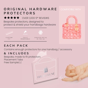 Full Small Lady D Set Clear Luxury Hardware Protectors | Protect your accessories against scratches&scuffs Keep your accessories looking new