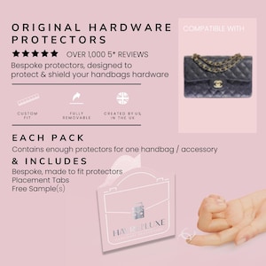 Small Classic Flap Clear Luxury Hardware Protectors | Protect your accessories against scratches&scuffs Keep your accessories looking new