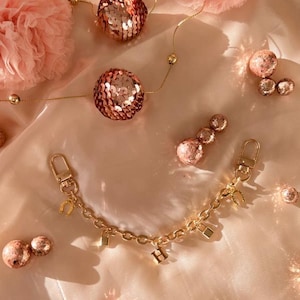 H Lucky Handbag Charm Luxury Handbag Purse Charm Gold Chain for Purses / Bags / Designer Purse Accessories / Women Bag Charm