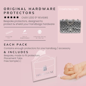 Medium Classic Set Clear Luxury Hardware Protectors | Protect your accessories against scratches&scuffs Keep your accessories looking new