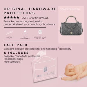 Carry Chic Bag Clear Luxury Hardware Protectors | Protect your accessories against scratches & scuffs Keep your accessories looking new
