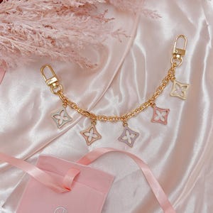 Pastel Fleur Handtaschen Charm Luxus Handtasche Charm Gold Kette für Geldbörsen/Taschen/Designer Geldbörse Zubehör/Frauen Taschen Anhänger
