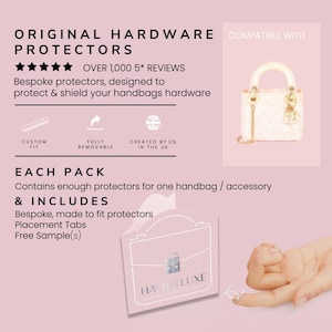 Full Mini Lady D Set Clear Luxury Hardware Protectors | Protect your accessories against scratches&scuffs Keep your accessories looking new