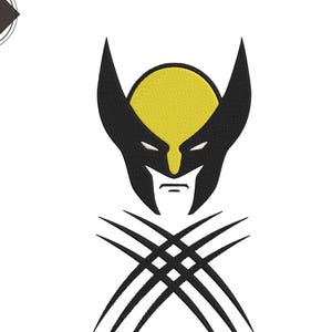 Wolverine Embroidery Design: Super Hero Machine Embroidery File (7 Sizes)