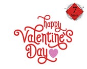 Happy Valentine's Day Embroidery Design: 7 Sizes, Multiple Formats (Instant Download)