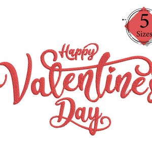 Valentine Embroidery Designs / Happy Valentines Day Embroidery Design / Valentines Day Machine Embroidery File / Valentines Embroidery