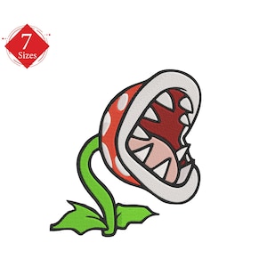 Disegno per ricamo a macchina Mariokart Shell in 7 dimensioni, download immediato