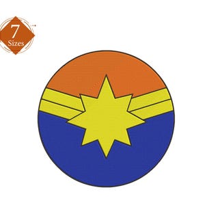 Super hero machine Design for Embroidery 7 Sizes format include dst,pes,sew,hus instant  download