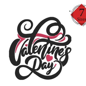 Valentine&#39;s Day Embroidery Design, MACHINE EMBROIDERY, Valentine&#39;s Day Embroidery, Instant Download