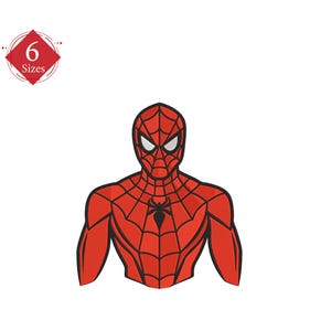 Embroidery superhero, Machine embroidery files  dst pes sew , Machine embroidery design 6 Sizes instant download