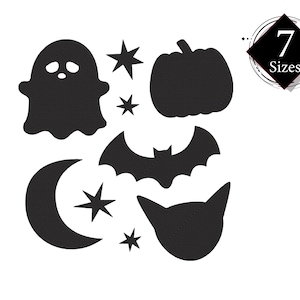Spooky Halloween Embroidery Design, Digital File, Instant Download 6 sizes