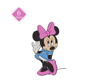 Minnie Mouse Embroidery Design: 6 Sizes (Instant Download)