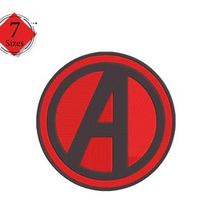 Avengers Logo Digitale Stickdatei für die Stickmaschine in 7 Größen zum sofortigen Download