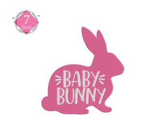 Easter Baby Bunny Embroidery Design (Digital Download)