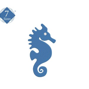 Mini Seahorse Embroidery Design, Small Seahorse Machine Embroidery Designs, Summer Embroidery, Ocean Embroidery, Sea Embroidery 7 Sizes