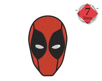 Deadpool Embroidery Design - 7 SIZES INSTANT DOWNLOAD
