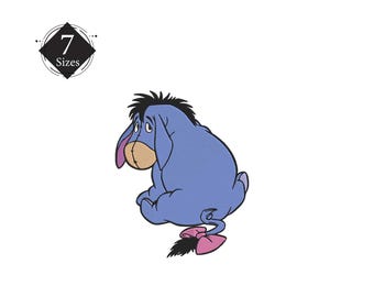 Eeyore Embroidery Design, Winnie the Pooh, 7 Sizes (Instant Download)