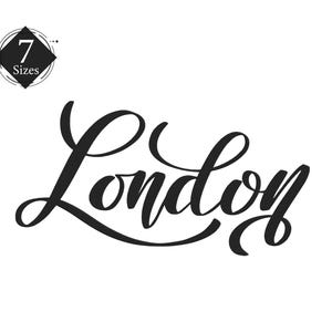 London Machine Embroidery  Design Formats: dst exp hus jef pes sew shv vip vp3 xxx 7 Sizes Instant Download