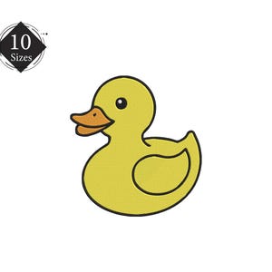 Rubber Duck Embroidery design. Rubber Duck Silhouette. Rubber Duck mini. Duck design. Kids Embroidery. Machine Embroidery Design 10 Sizes