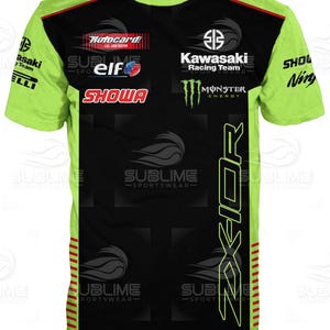 Kawasa T-Shirt | Custom Sublimation 3D Print | Motorcycle Lover Gift | Stylish Riders Streetwear