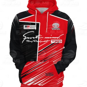 Toyota Hoodie | Custom Sublimation 3D Print | Car Lover Gift | Automotive Streetwear Style