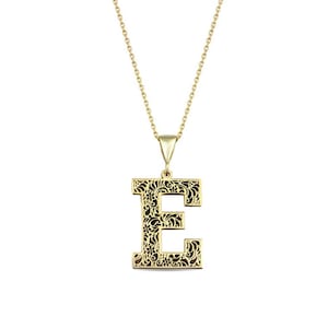 Collar personalizado con monograma y letra inicial grande hecho a mano, regalo personalizado para mamá, regalo perfecto para ella, regalo para la mejor amiga, regalo para amante