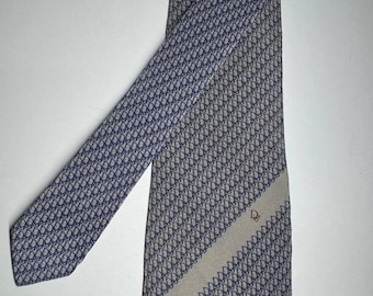 Vintage 90's  Christian dior silk Neck tie ///  ///-100% silk -Made in France 1990's