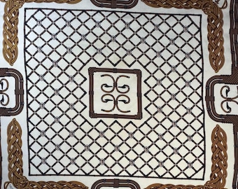 Vintage 90's  Trussardi silk scarf -100% silk