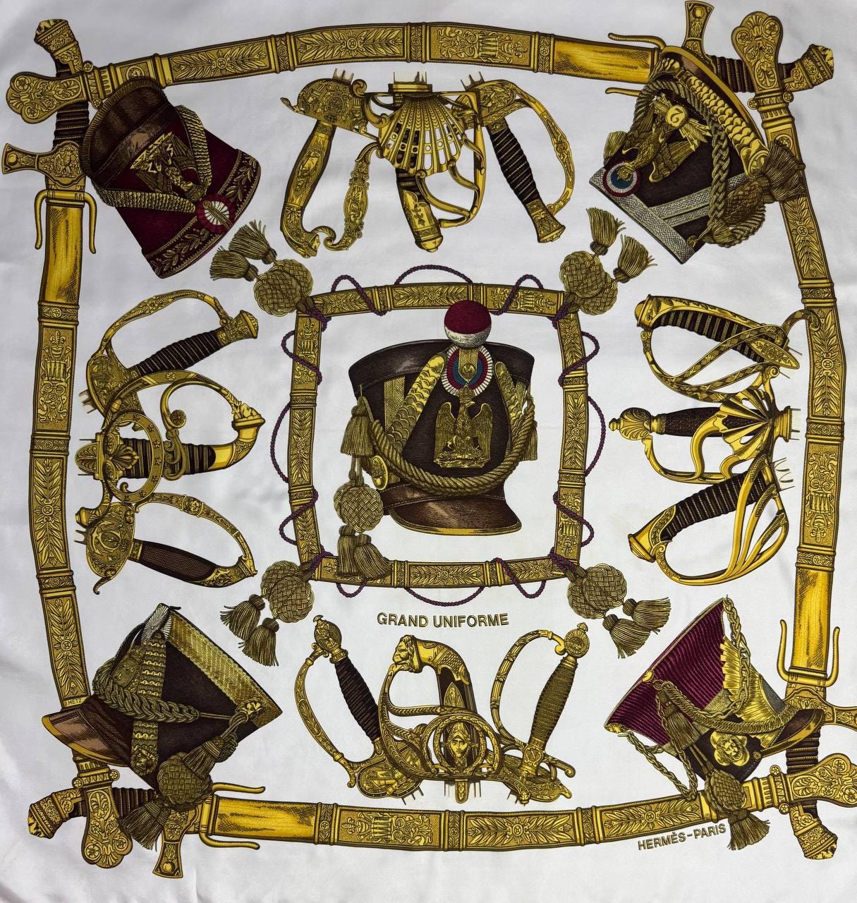 Vintage 90's Hermes Silk Scarf 