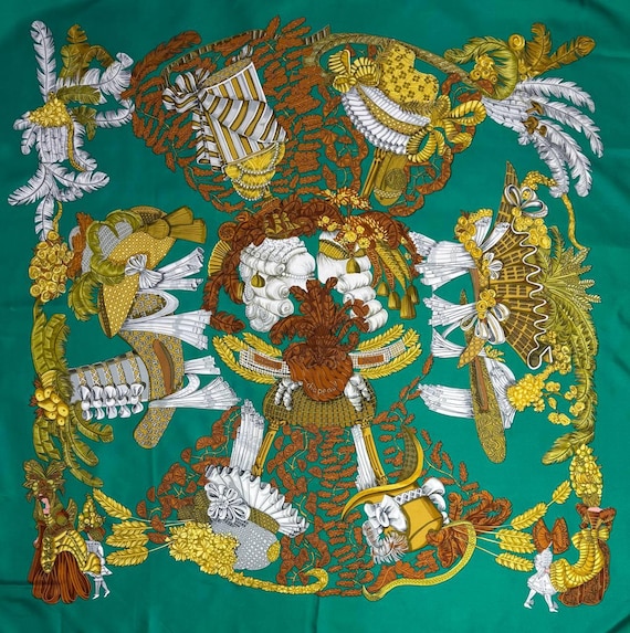 Vintage 90's Hermes Silk Scarf 