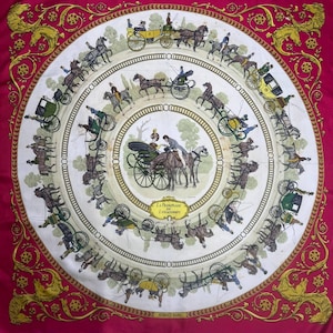 90s Hermes Scarf - Etsy