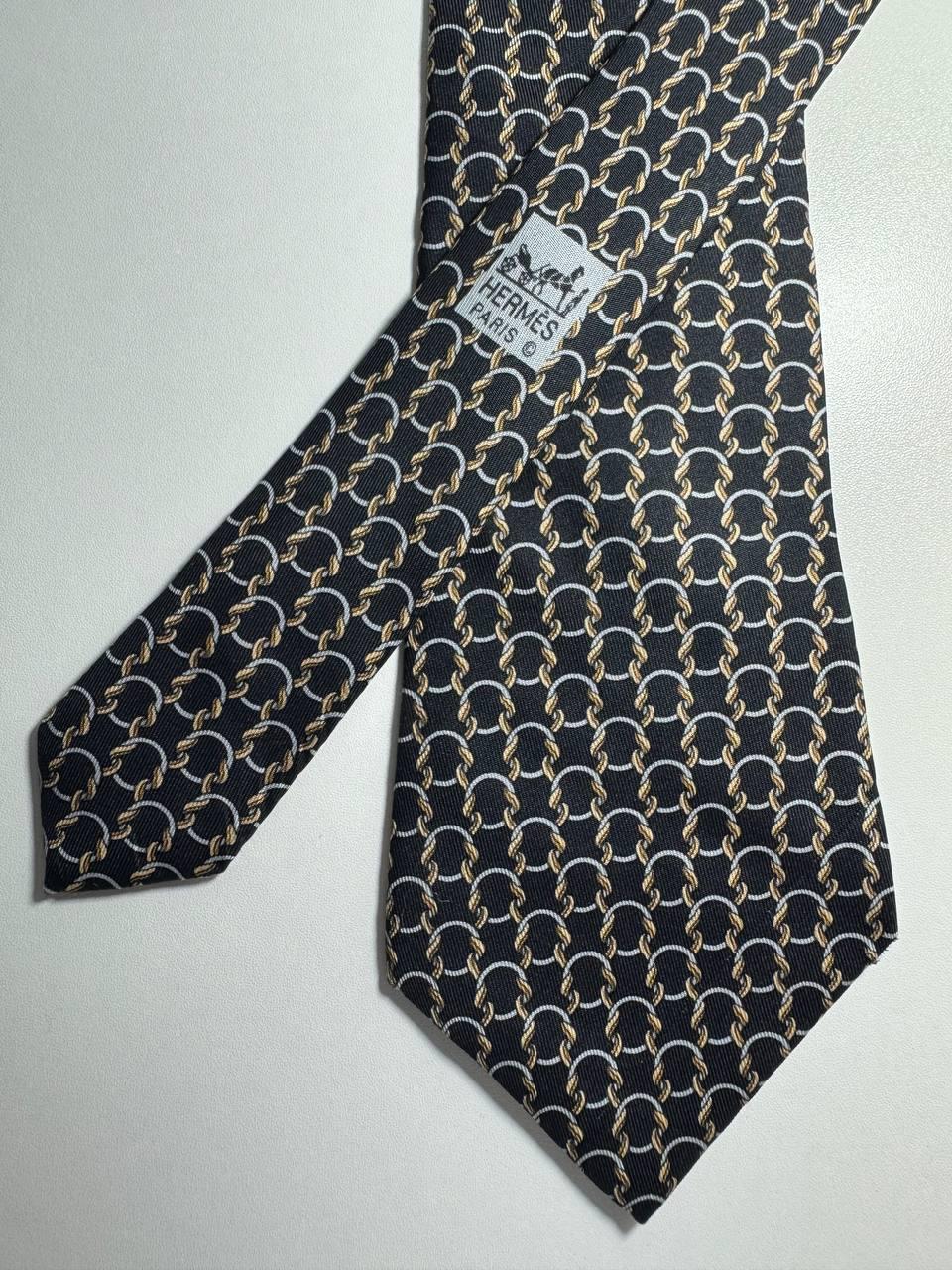 Vintage 90's Hermes Silk Neck Tie /7788 FA/-100% Silk -made in