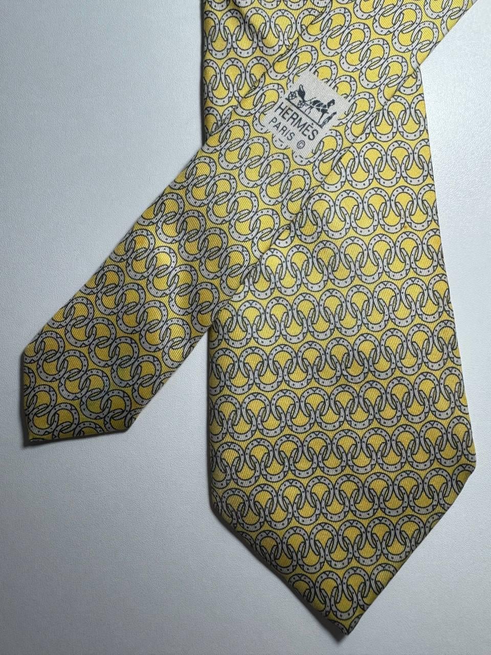 Vintage 90's Hermes Silk Neck Tie /494 HA/-100% Silk -made in