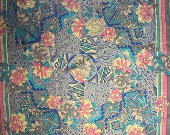 Vintage 90's  Shinawatra  silk scarf -100% silk