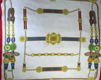 Vintage 90's  Celine silk scarf -100% silk