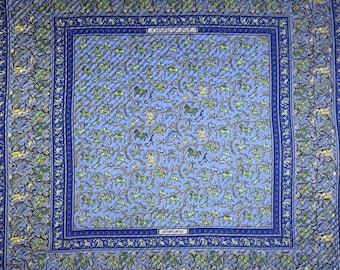 Pañuelo de seda Hermes vintage de los años 90 "Chasse en inde" - 100% seda - Hecho en Francia en los años 90