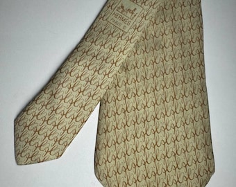 Vintage 90's  Hermes silk Neck tie ///  7903 MA///-100% silk -Made in France 1990's