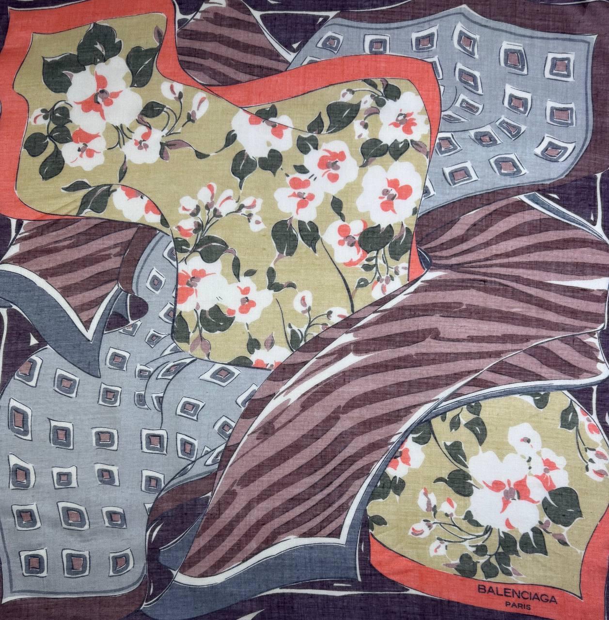 Vintage Balenciaga Scarf - Etsy