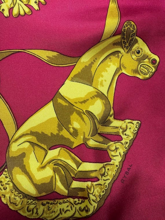 Vintage 90's Hermes Silk Scarf 