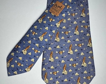 Vintage 90's  Hermes silk Neck tie ///7763 FA  ///-100% silk -Made in France 1990's