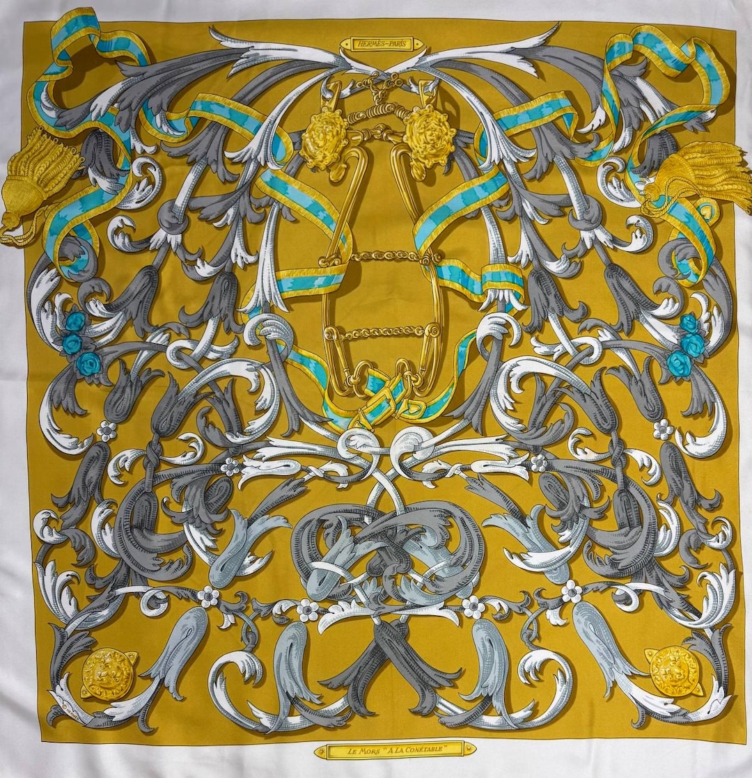 Vintage 90's Hermes Silk Scarf 