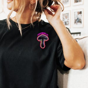 Psychedelic Mushroom Shirt | Trippy Retro Graphic Tee | Funky Hippie Festival Rave Gift
