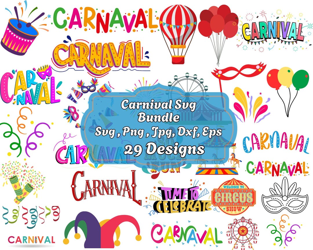 Carnival SVG Bundle: Circus Designs (digital Files) - Etsy
