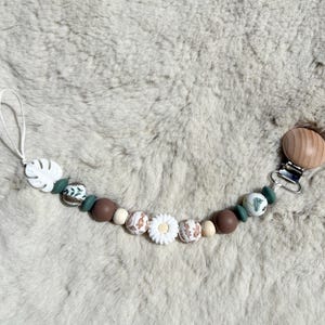 Personalized pacifier clip